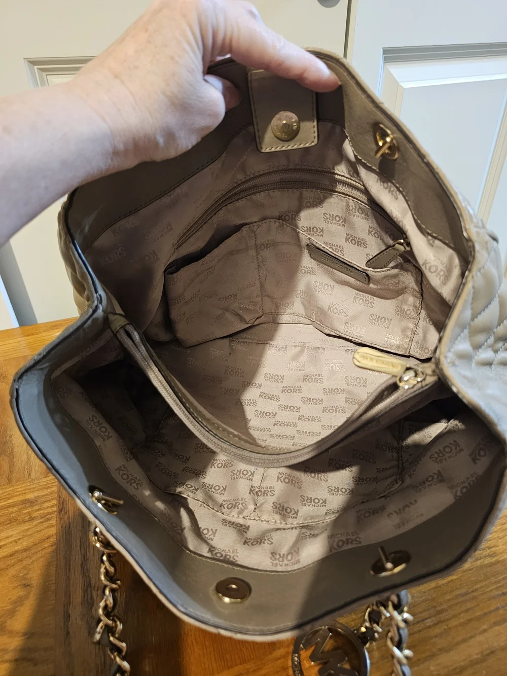 Michael Kors quilted leather
